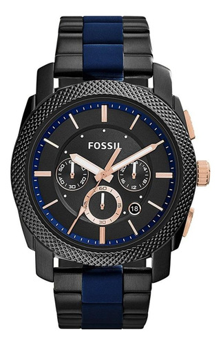 Reloj Fossil Fs5164 Cronografo Original Caballero