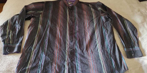 Camisa Cuello Mao Geométrica Xxl Original 