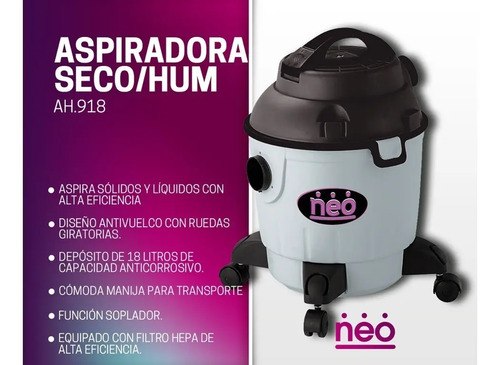 Aspiradora Neo 18lts Polvo Liquido Soplador Ah918 | Envío gratis