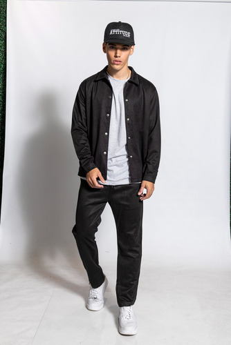Pantalón Hombre Gabardina Con Bolsillos Liso Clásico Shaffe