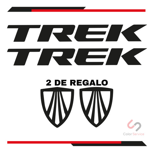 Calca Sticker Trek Reflejante Para Bicicleta 2p+ 2 De Regalo