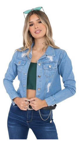 Campera De Jean Chaqueta Mujer 