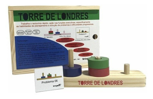 Brinquedo Educativo Torre De Londres Brinqmutti De Madeira