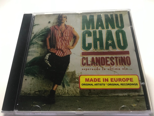 Manu Chao - Clandestino Cd Lacrado Fabrica Importado Europeu