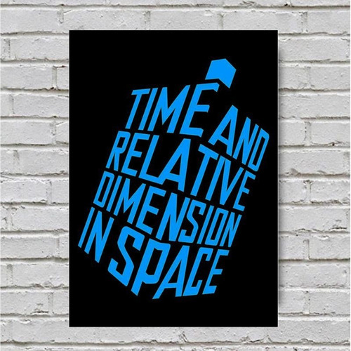 Placa Decorativa Séries - Time And Space