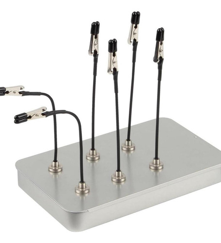 Pinzas De Base Para Soporte De Pintura Juego De Pinzas Plata