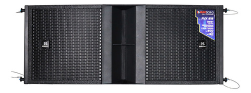 Bafle Line Array Pasivo Rvx212 Eurosound 2x12 Y Doble Driver Color Negro