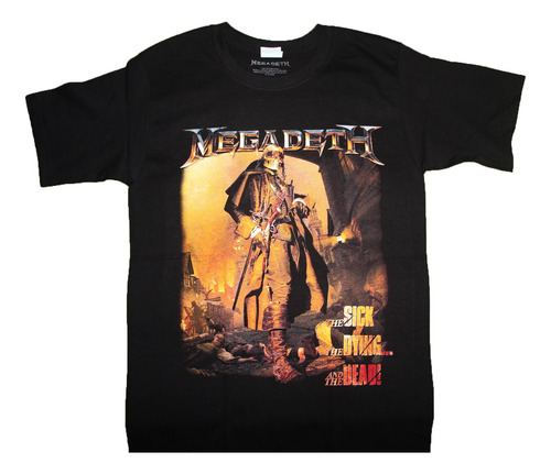 Gusanobass Playera Metal Rock Megadeth The Sick The Dy 2 X L