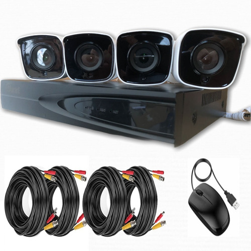 Kit 4 Camaras 2.0 Dvr Purare Technologic Garantia 1 Año