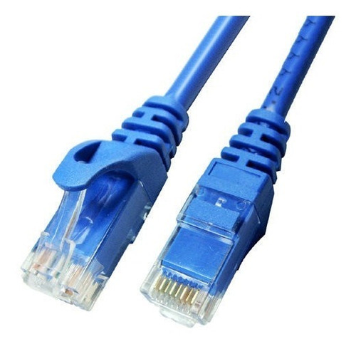 Cable De Red 3 Metros Utp 5e Patch Cord Ethernet Azul