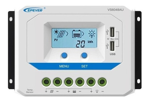 Regulador Solar Viewstar Vs6048 Pwm 60a 12/24/36/48v Epever