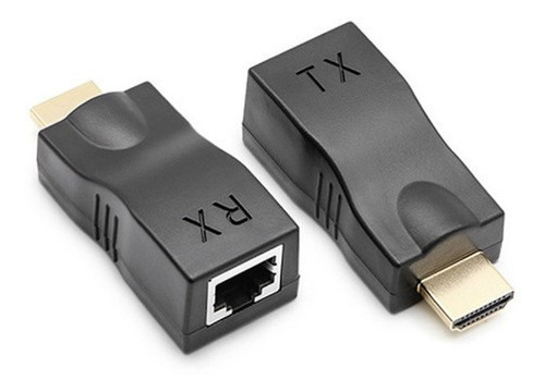 Imagem 5 de 7 de Hdmi Extensor 3d 30 Metros Via 1 Cabo De Rede Rj45 Cat5e/6