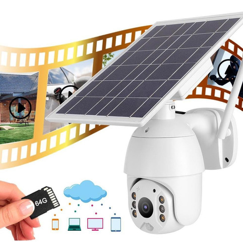 Cámara De Seguridad Wifi Video Survelliance 1080p Solar Ener