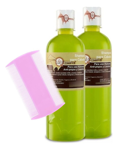 2 Shampoo Antipiojos Yeguada La Reserva+cepillo Experto 