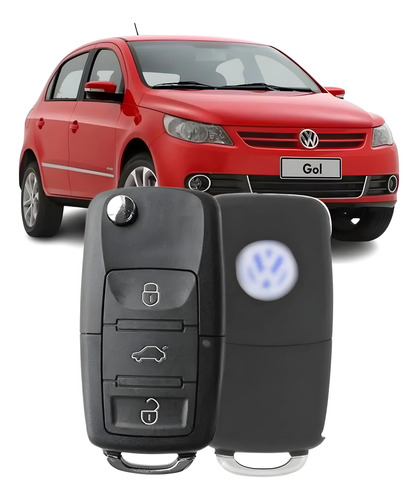 Chave Canivete Gol G4 G5 Fox Polo Golf Jetta Vw Oca Até 2013