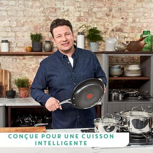 Tefal Jamie Oliver Cooks Direct Acero Inoxidable, Juego De S
