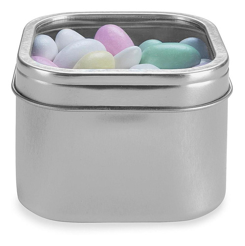 Latas De Metal - Cuadradas, 237ml, T Transp - 48/paq - Uline