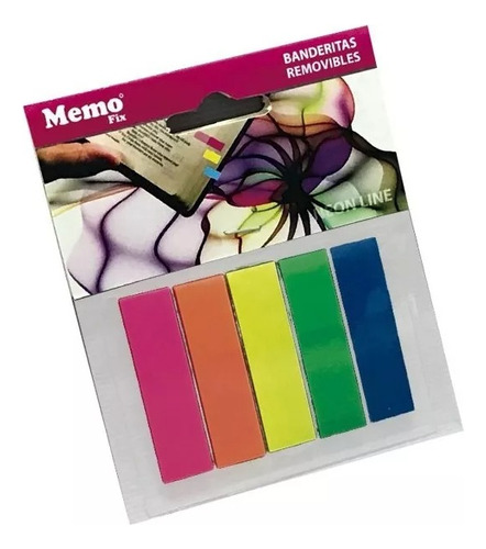 Banderitas Adhesivas Memofix X125 Notas Colores Neon 