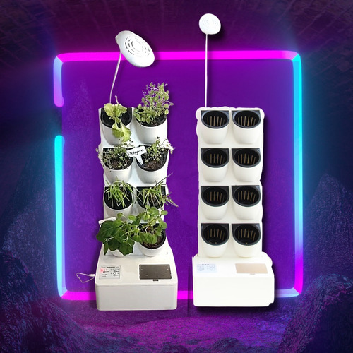 Horta Vertical Inteligente Autoirrigável Com Iluminação Led
