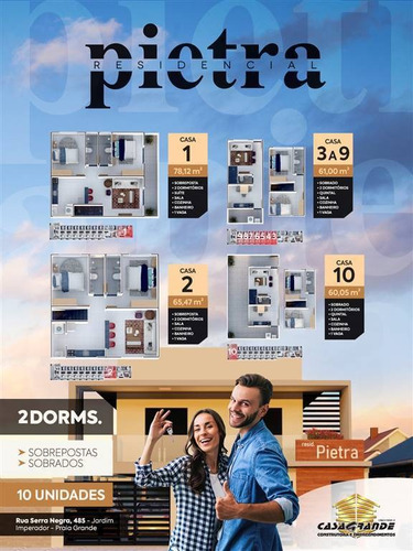 Imagem 6 de 6 de Casa, 2 Dorms Com 61 M² - Imperador - Praia Grande - Ref.: Cg203 - Cg203