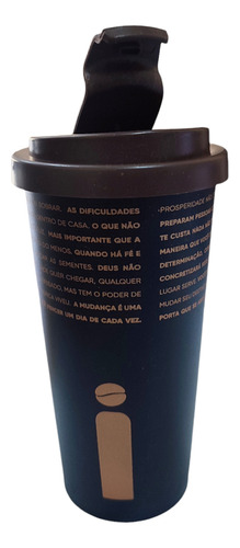 Devocional Café Com Deus Pai Capa Dura 2025 + Copo Térmico 400 Ml Original