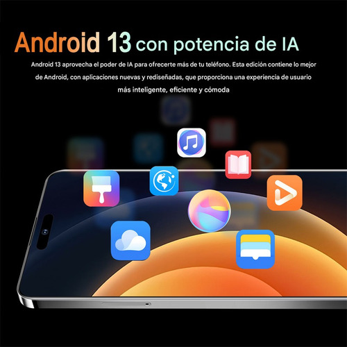 2025 Nuevo Dual Sim Smartphone Vove I 15pro Max Android Móvil Más Barato Ram16+512gb Batería 5000mah Pantalla 6.74'' Red 5g Wifi Teléfono Mejor Regalo