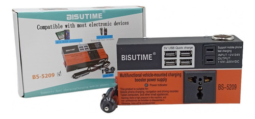 Inversor De Voltaje 2000w Convertidor Bisutime Bs-5209