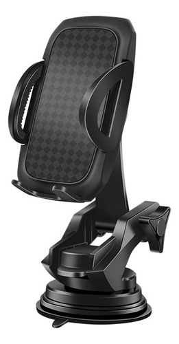 Portacelulares Auto Soporte Para Celular Coche Con Ventosa Color Negro