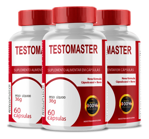 Kit 3x Testomaster 60 Capsulas Original