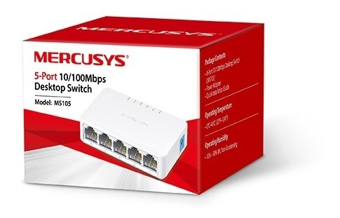 Switch Mercusys Ms105 Desk 5ptos 10/100m