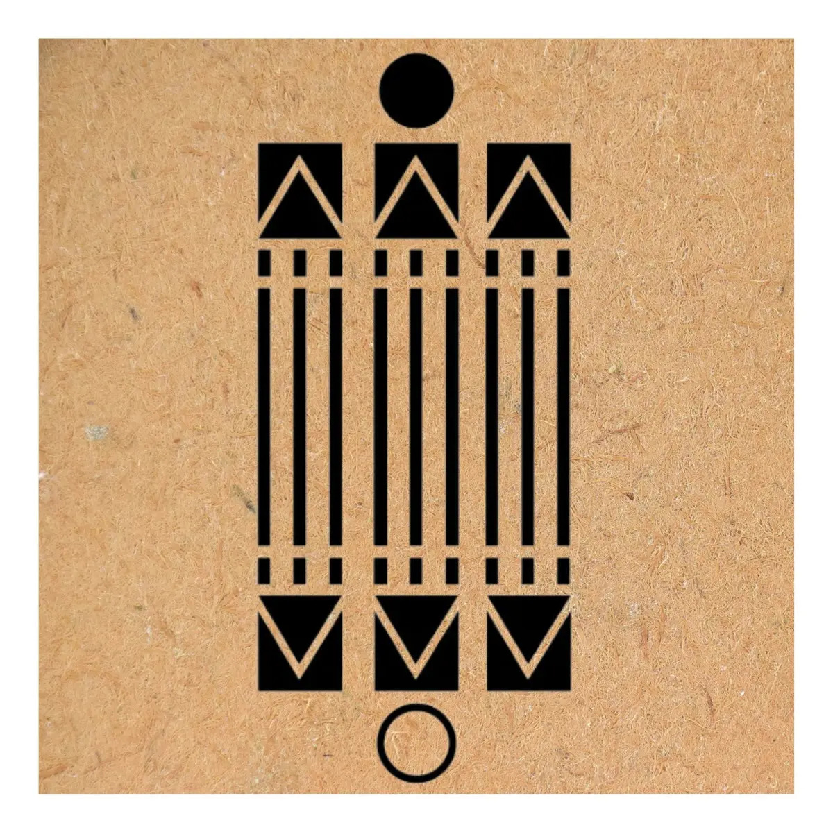 Grafico Radiônico Mdf 20x20cm 3mm Gravado Em Alta Qualidade Cor Luxor