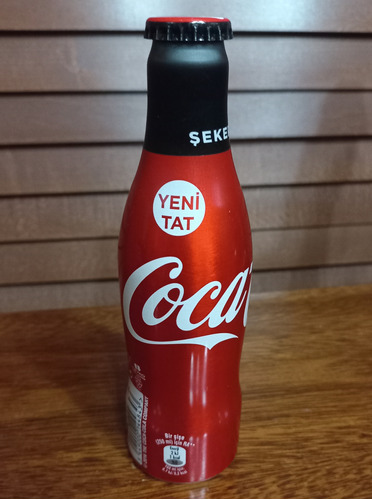Botella De Coca Cola Aluminio Hecha En Turquía Impecable