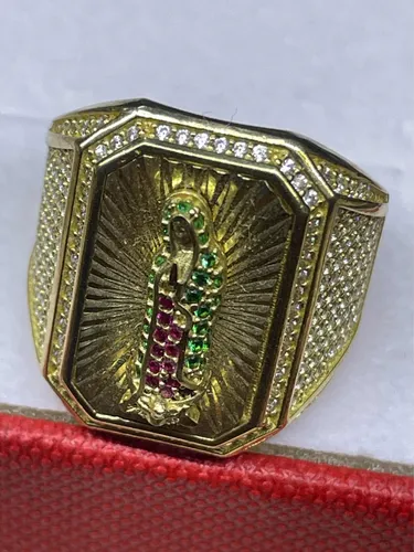 Anillo de plata de la virgen de guadalupe new arrivals
