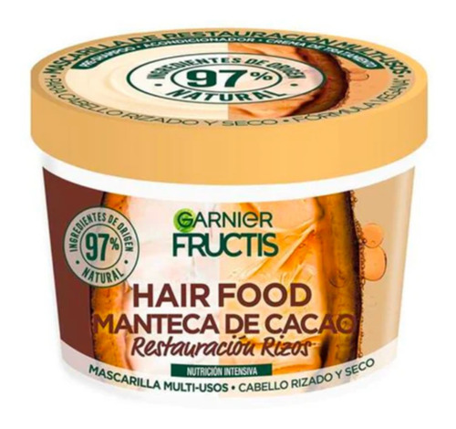 Mascarilla Fructis Hair Food Manteca De Cacao 350 Ml