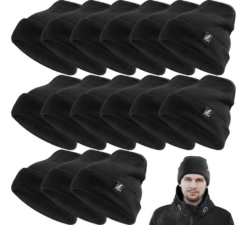 80 Gorros De Invierno Unisex De Punto A Granel Con Forro Pol