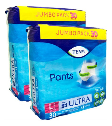 Tena Pants Ultra Talla L X 60 - Unidad a $3057