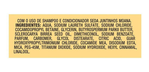 Kit 2 Shampoos Seda Infantil Moana Cachos Encantados 300ml