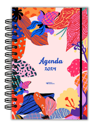 Agenda Planner 2024 - 180 Páginas - Diseño Floral 1 