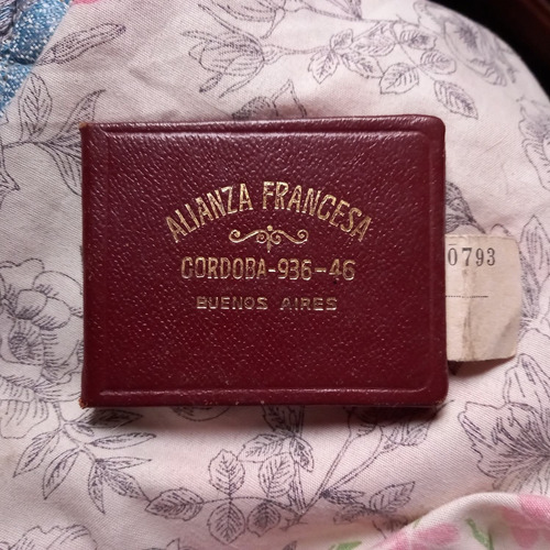 Carnet Antiguo Alianza Francesa 