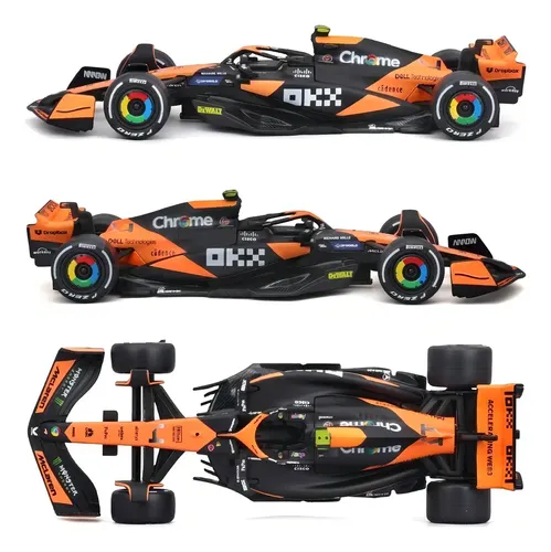 Auto F1 Mclaren Mcl38 Gp Miami 2024 #4 Norris Caja Norm 1:43 Negro