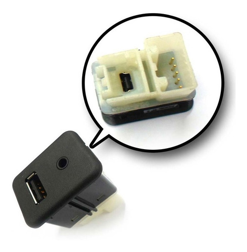 Porta Conector Usb Auxiliar Cobalt Prisma Onix Sonic