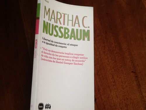 Martha Nussbaum Libertad De Conciencia Igualdad De Respeto