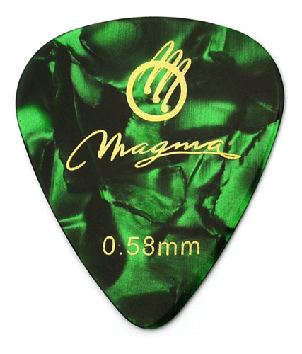 Púa Magma Para Guitarra Celuloide 0,58mm Pc058
