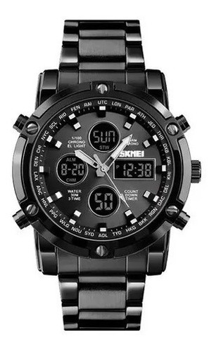 Reloj Hombre Digital Y Analogo Skmei 1389 Acero Inoxidable