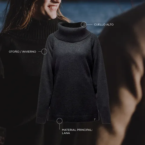 Polera lana mujer hotsell