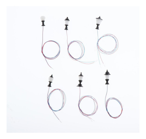 10 Pçs 1: 100 Mini Diy Modelagem Lâmpadas De Rua Poste De