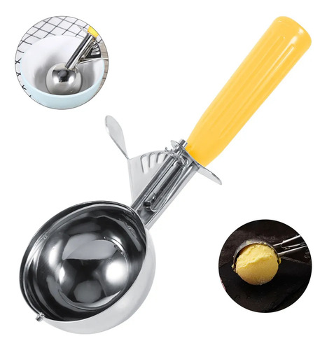 Práctica Cuchara For Helado De Frutas De Acero Inoxidable