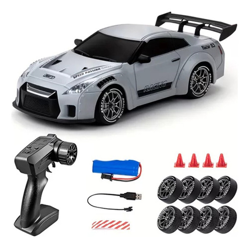 Coche Rc Nissan Gtr Turbotoys 1:24 High Speed Drift Abs De Alto Rendimi,carro Control Remoto