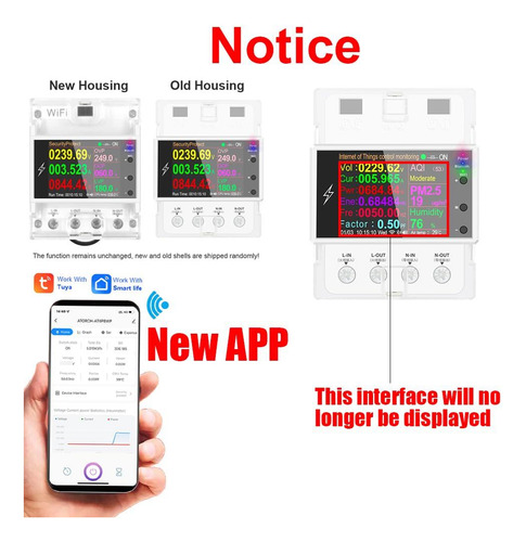 Interruptor Inteligente Wifi 100a Control Remoto Ac 220v 110