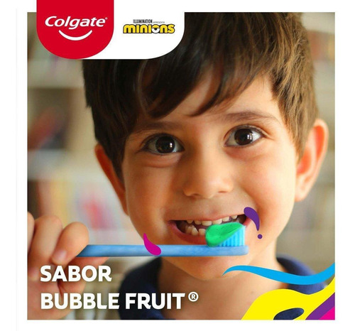 Creme Dental Infantil Colgate Minions 100g Bubble Fruit